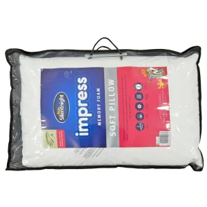 Silentnight Impress Memory Foam Soft Pillow Cushioned Comfort
