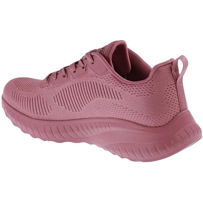 Skechers Trainers Womens Bobs Sports Squad Chaos Face Off Raspberry