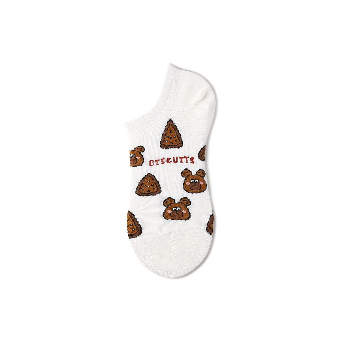 Smiling Face Summer Women 5pcs Ankle Socks Set