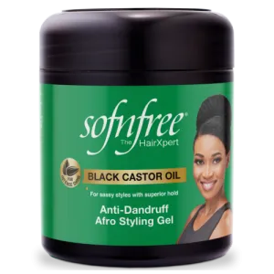 Sofn'free Black Castor Oil Anti-Dandruff Afro Styling Gel 500 ml