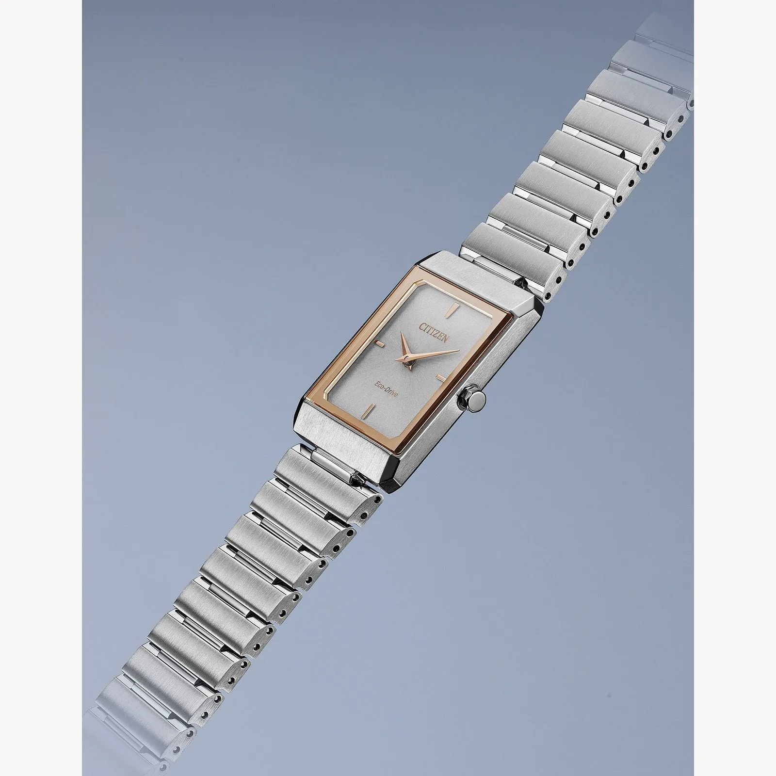 Stiletto Silver-Tone Dial Stainless Steel Bracelet Watch EG6016-58A