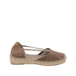 Suede Leather Espadrille for Women - Erla-A