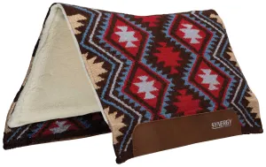 Synergy Flex Contoured Performance Saddle Pad, Merino Fleece Lined, 33"x38", Firestorm