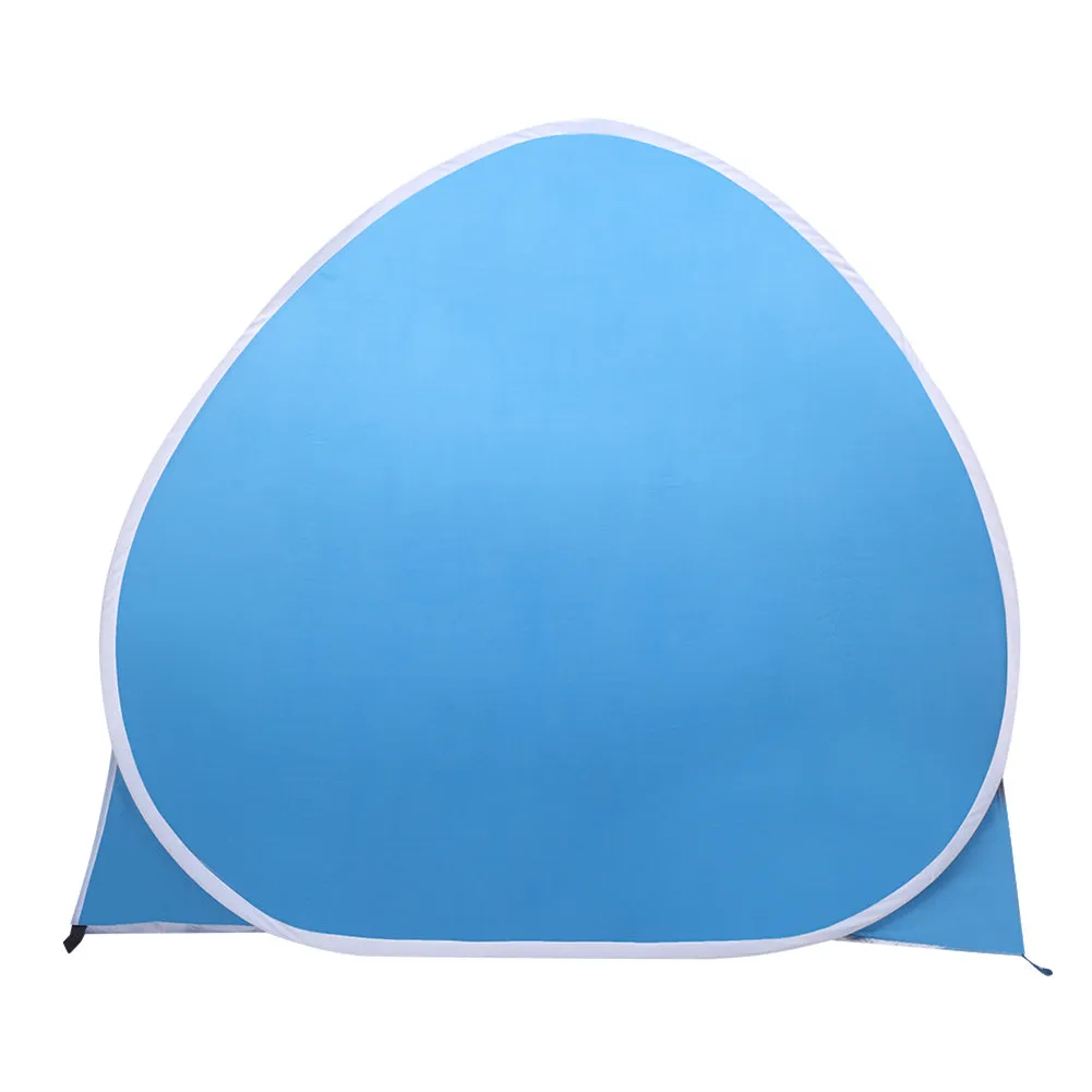 THBOXES Automatic Beach Tent Pop Up Waterproof Breathable Sun Umbrella Blue