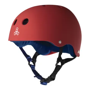 TRIPLE 8 SWEATSAVER HELMET UNITED RED RUBBER