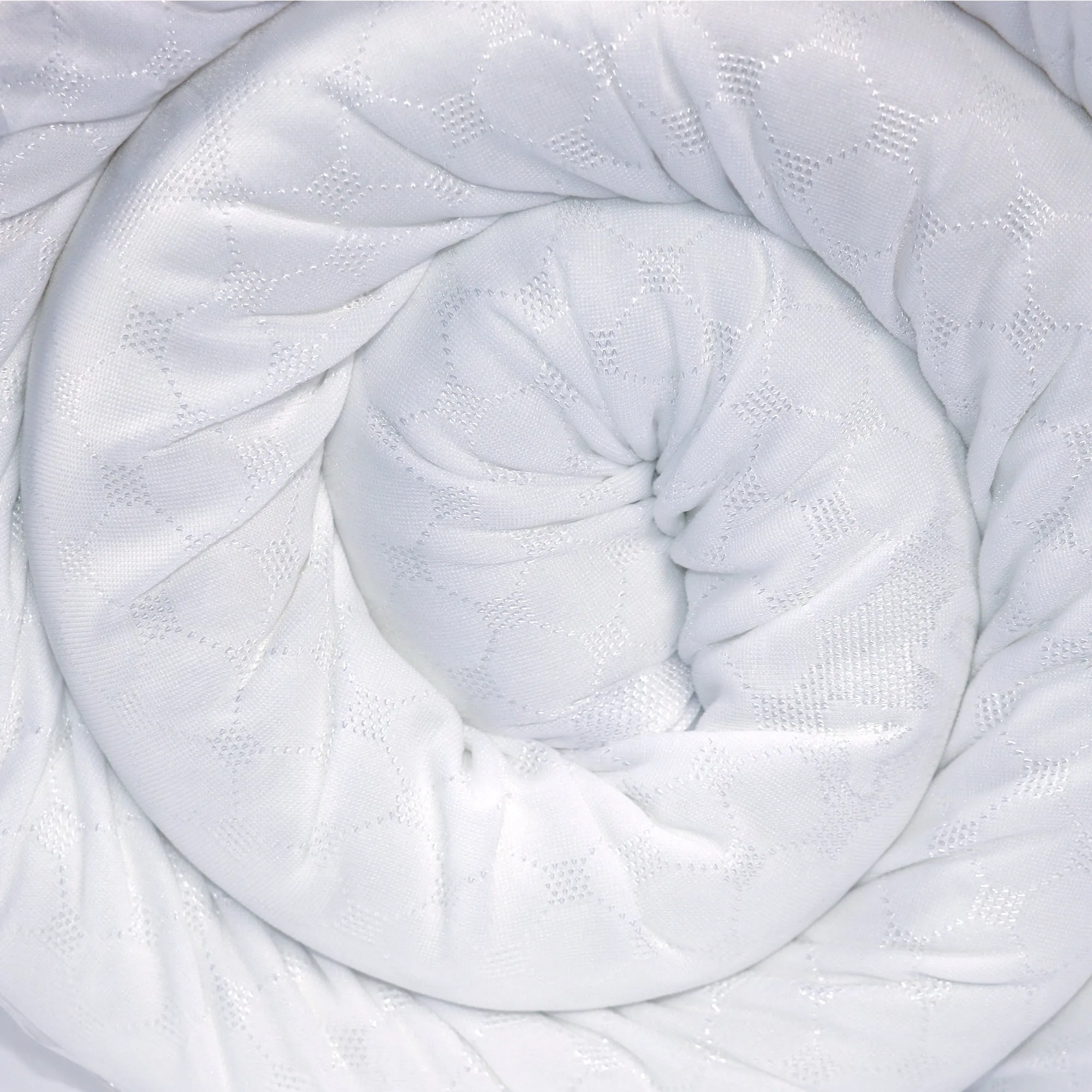White Memory Foam Mattress Topper - 200x200 with 5cm Thickness