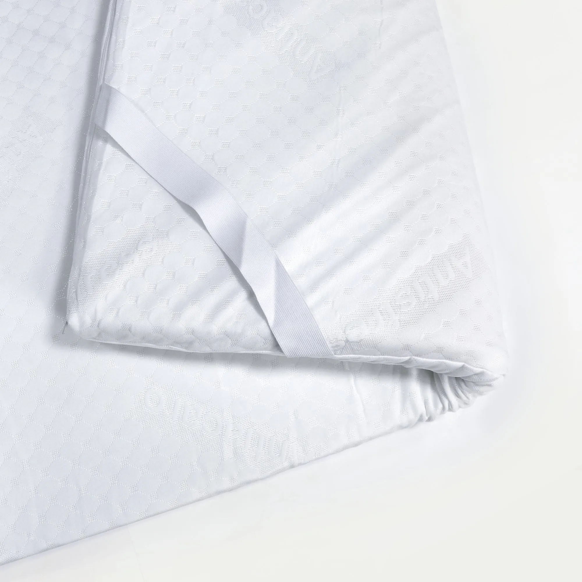 White Memory Foam Mattress Topper - 200x200 with 5cm Thickness