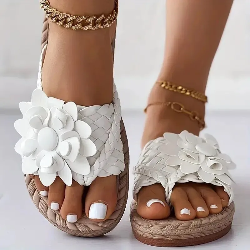 Women's Floral Slipper Slides