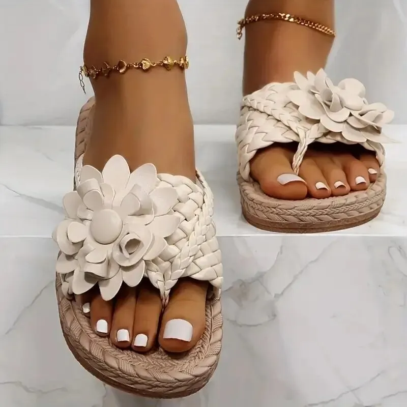 Women's Floral Slipper Slides