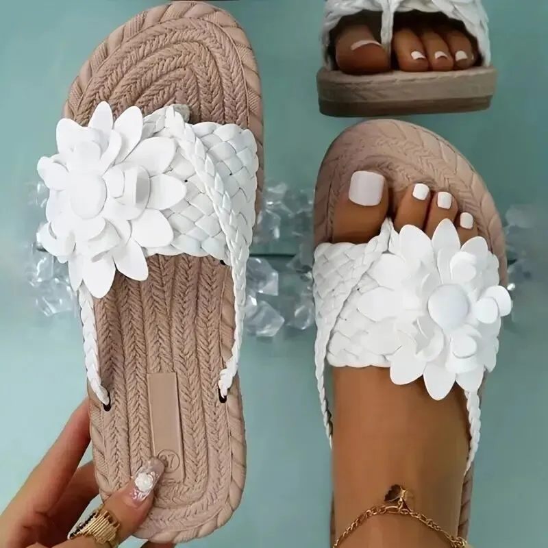 Women's Floral Slipper Slides