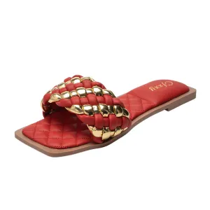 Women's Woven Slide Slippers