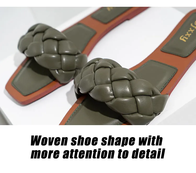 Women's Woven Slide Slippers